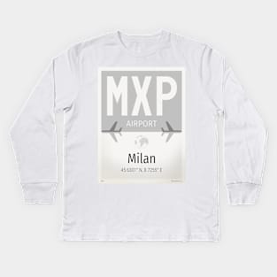 MXP airport Kids Long Sleeve T-Shirt